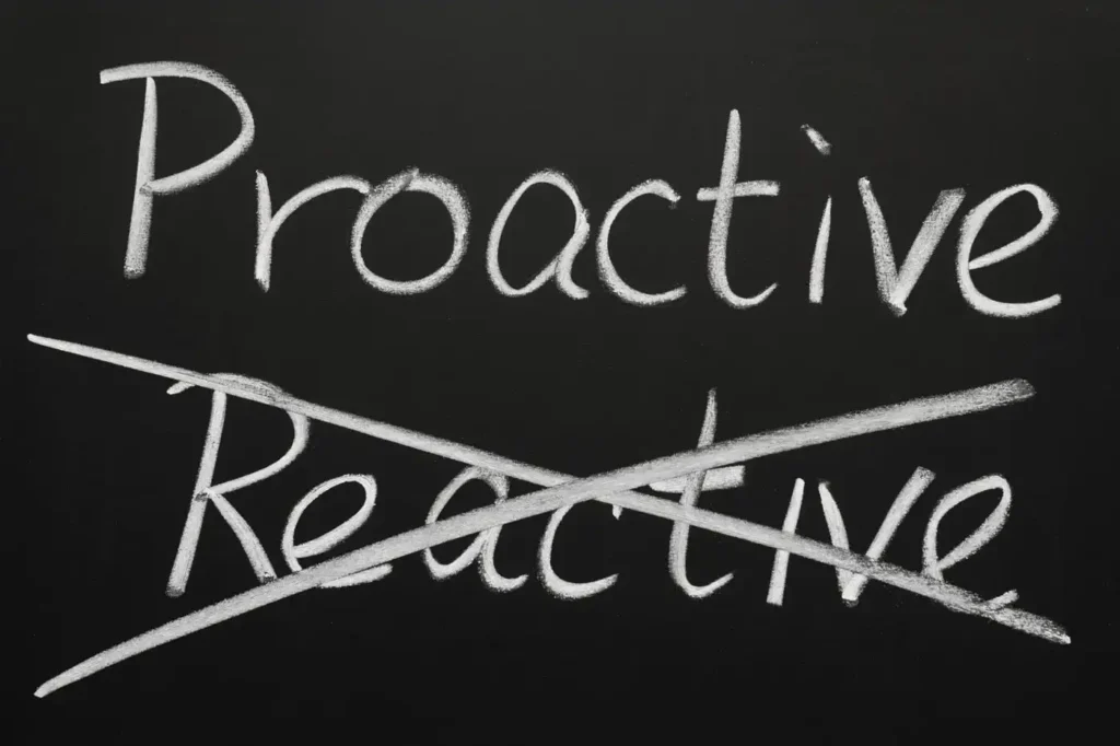 proactivité vs réactivité